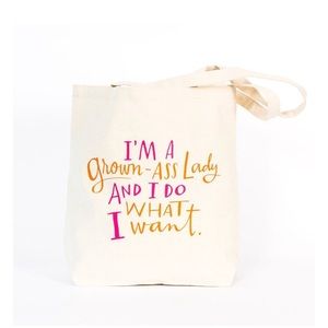 Grown-ass lady tote bag